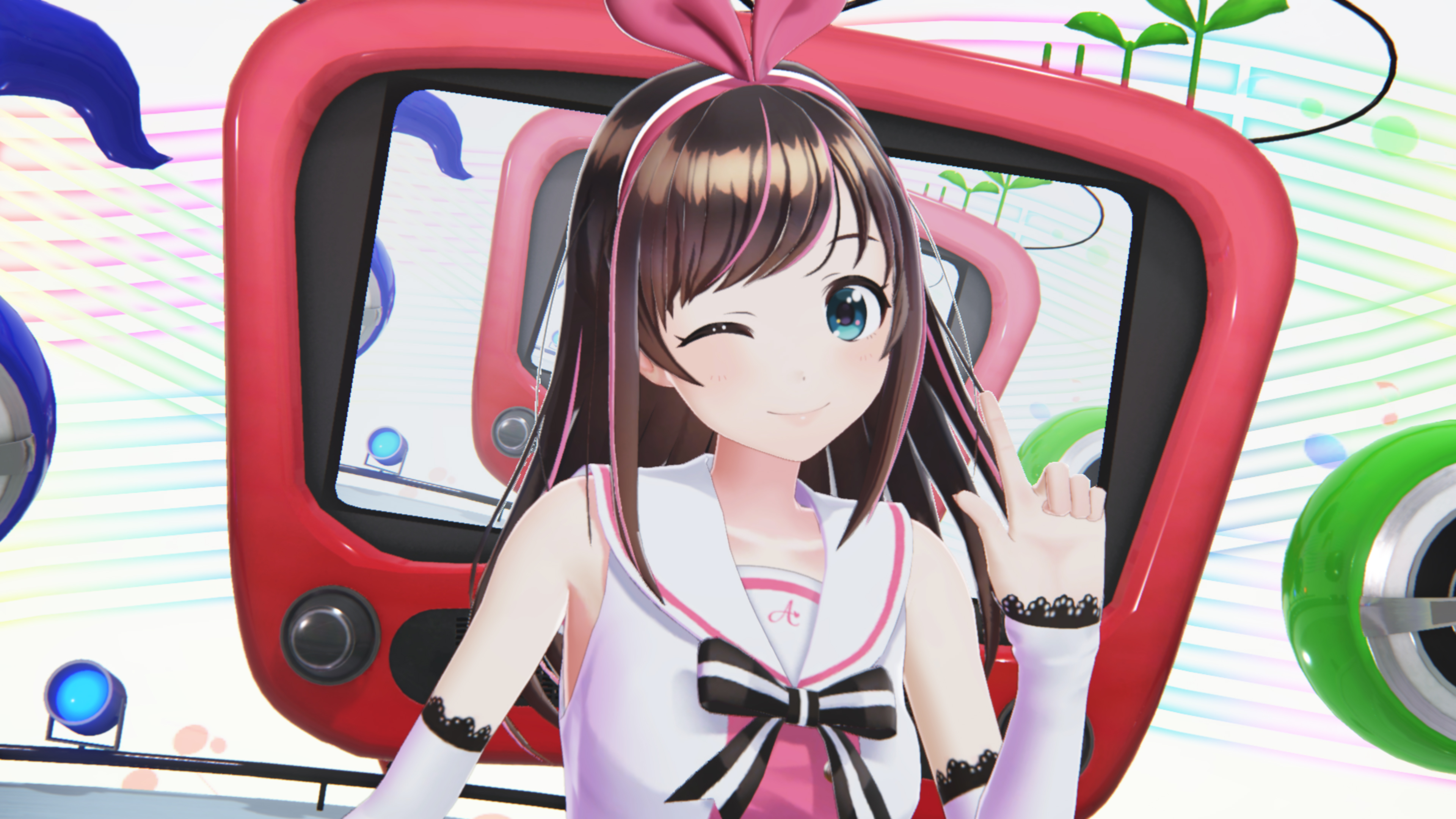 Аи чарактерс. Kizuna ai Vtuber. Towa Kiseki Neptunia Virtual Stars. Kizuna Player game. Towa no Kizuna Ноты.