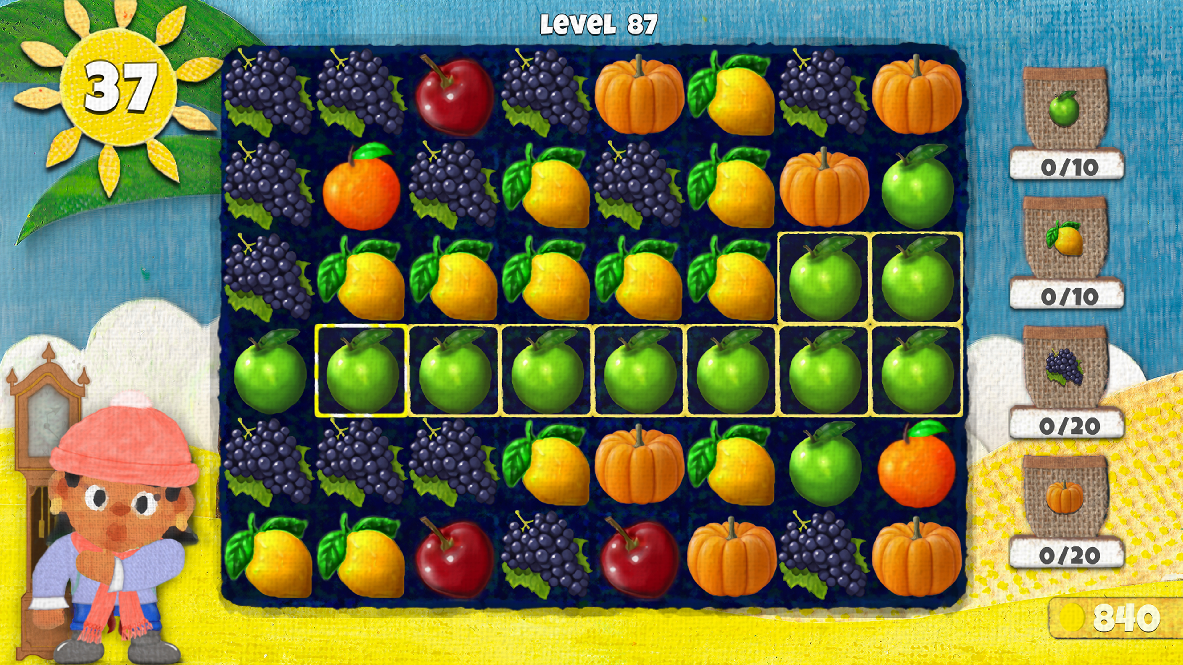 Juego de fruta