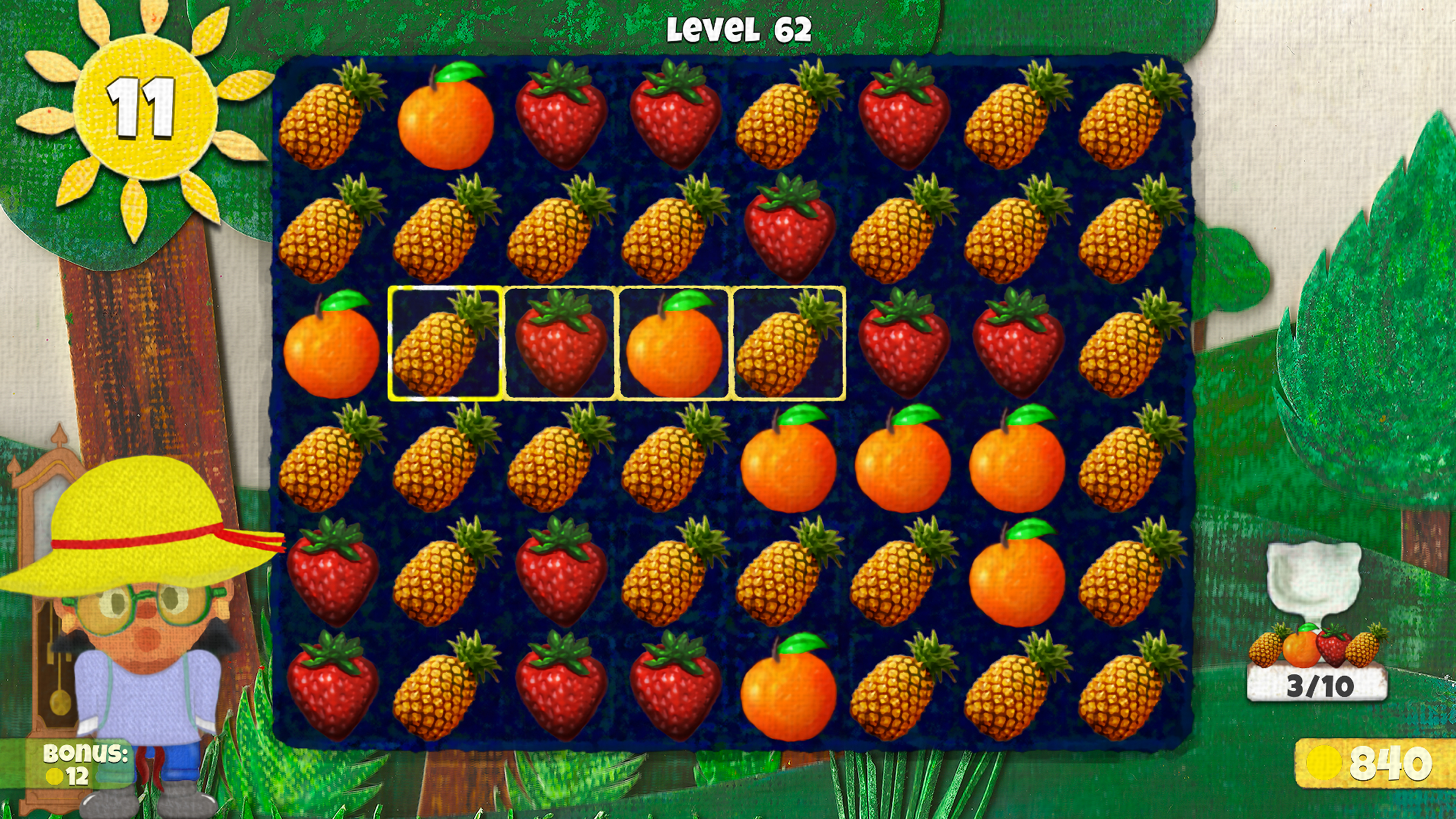 Juego de fruta