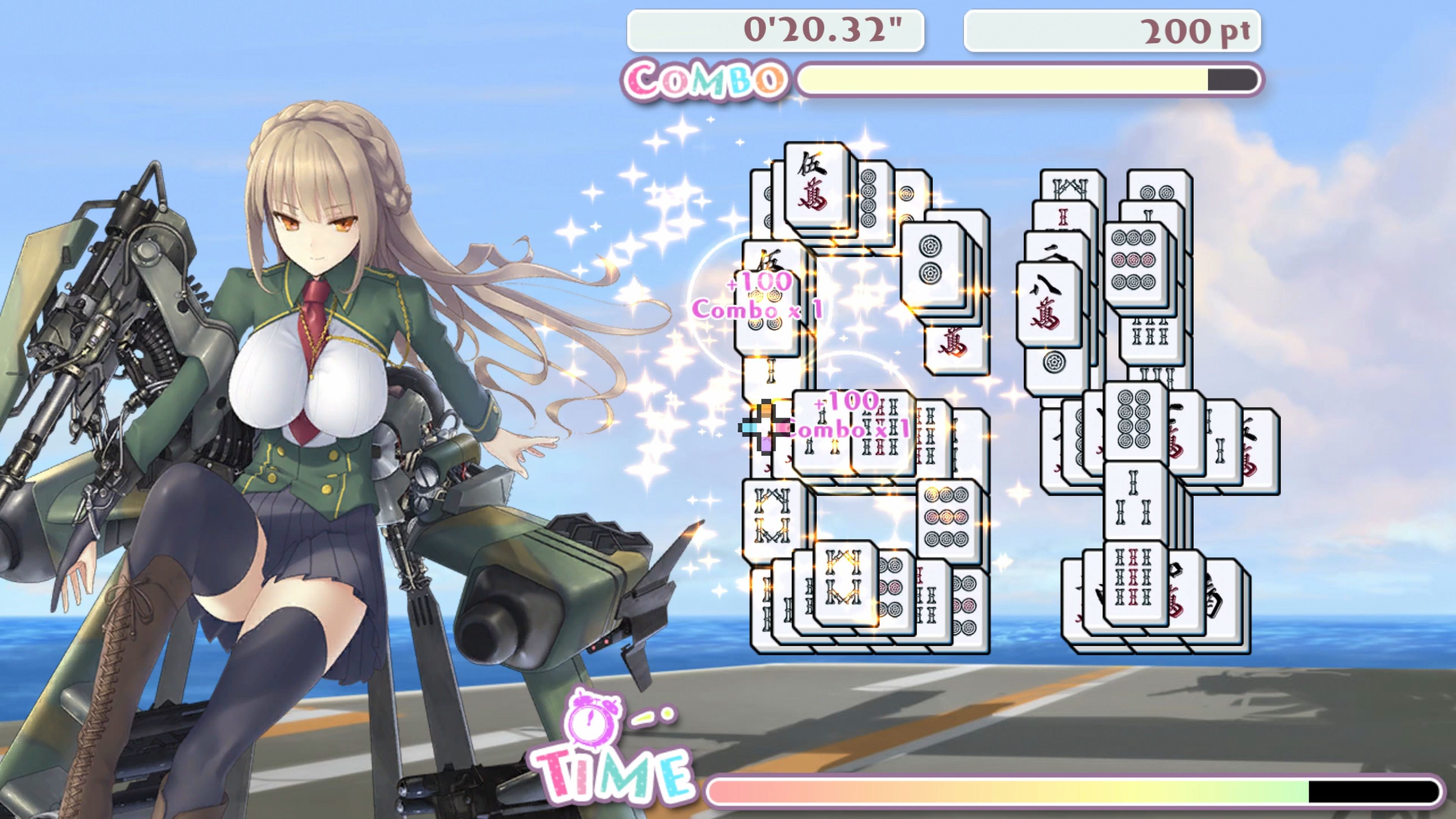 Скриншот №4 к Bishoujo Battle Mahjong Solitaire PS4 and PS5