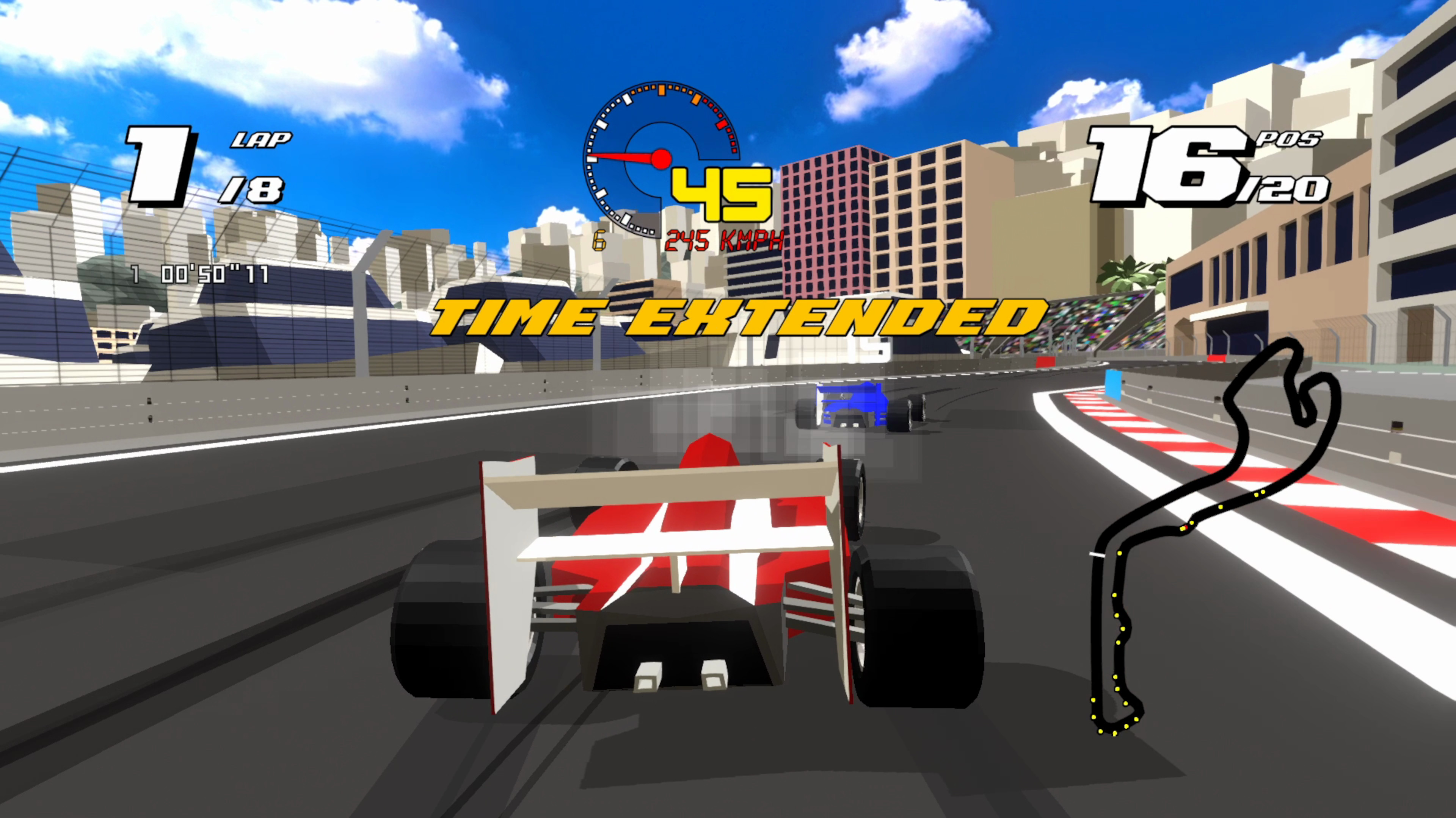 Скриншот №2 к Formula Retro Racing