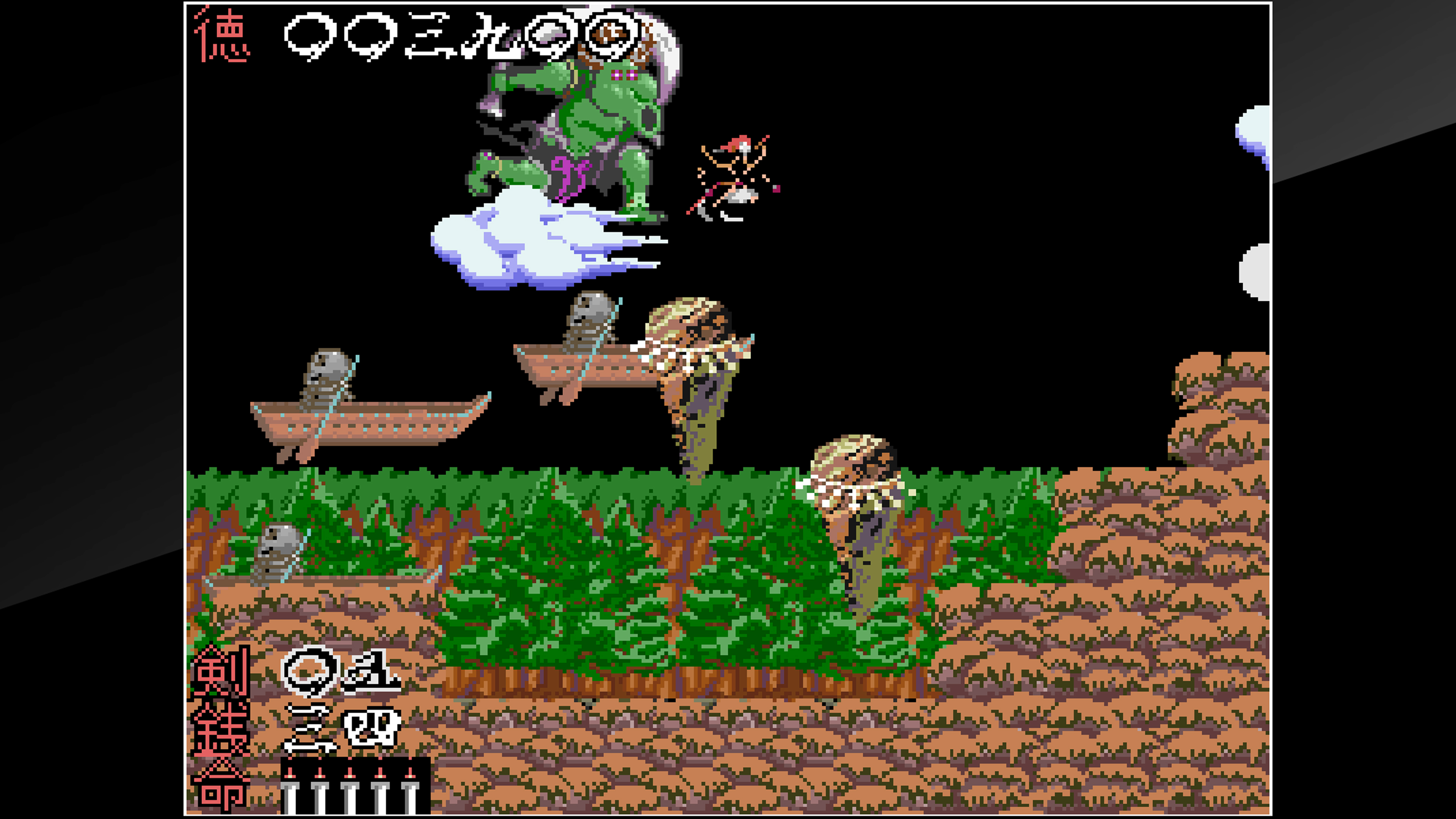 Скриншот №3 к Arcade Archives The Genji and the Heike Clans