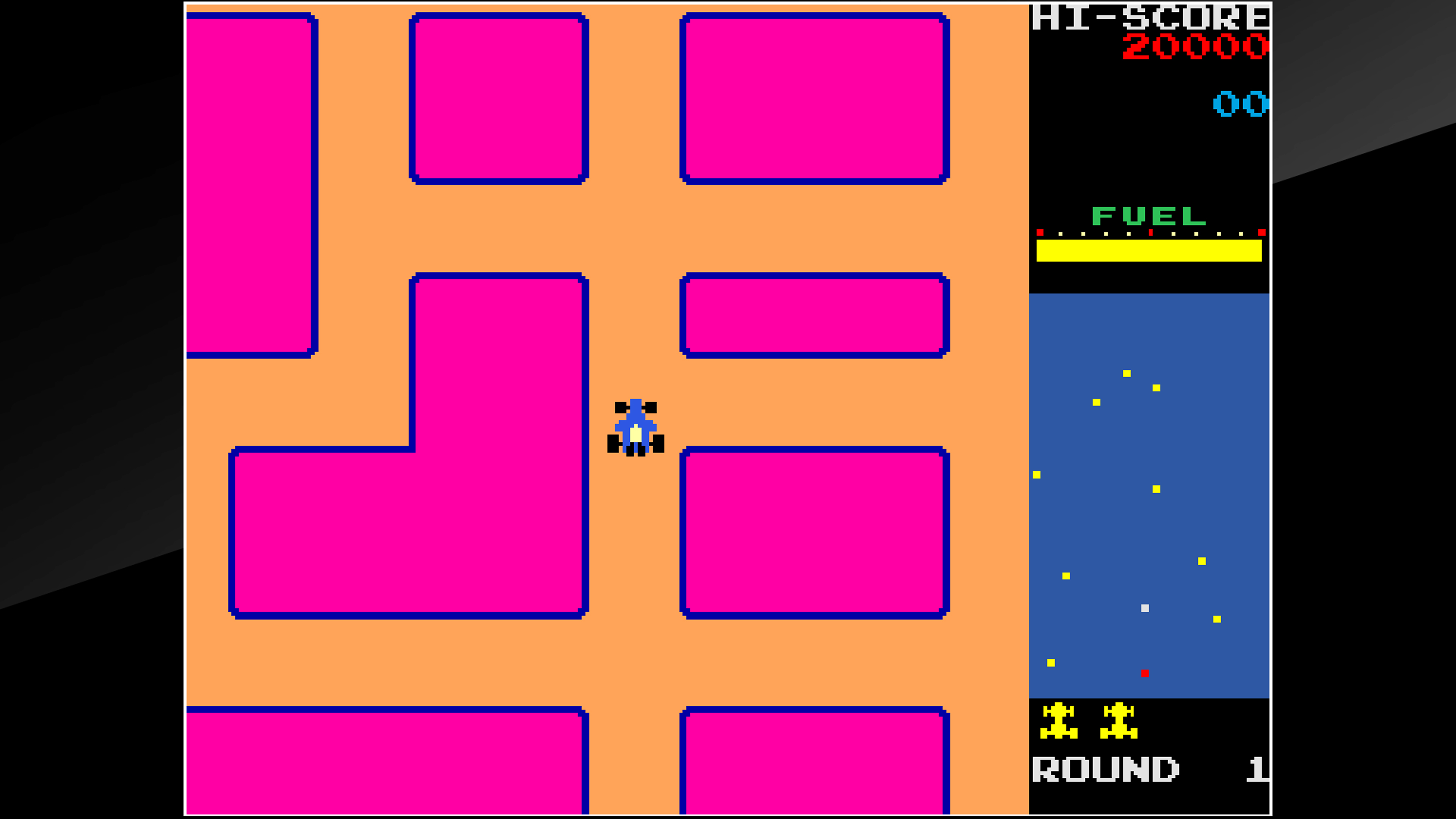 Скриншот №1 к Arcade Archives NEW RALLY-X