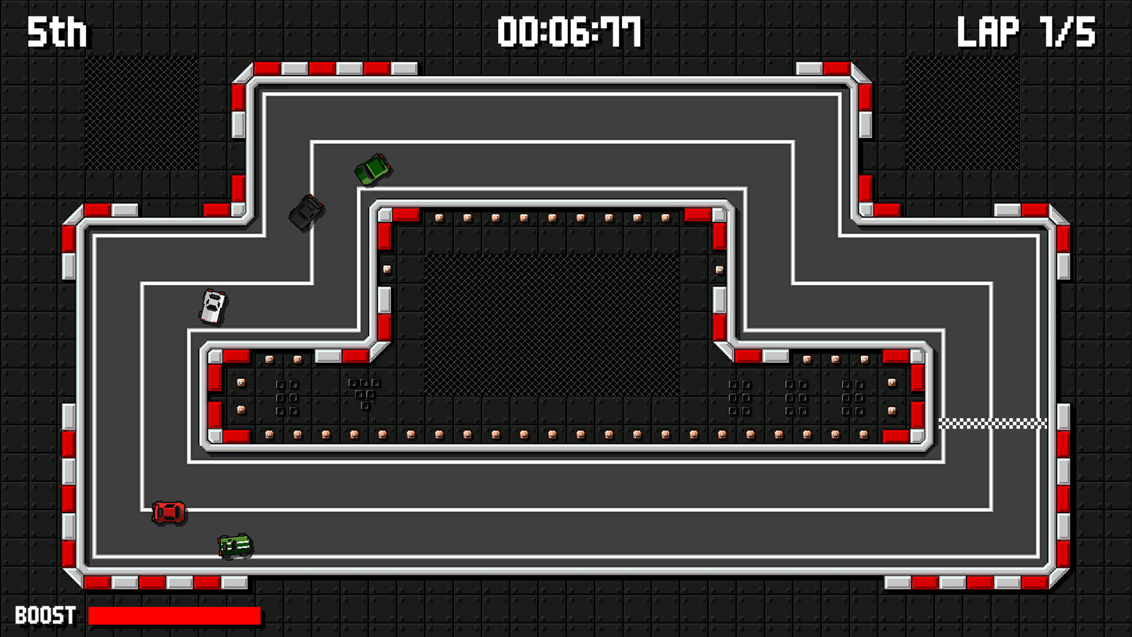 Скриншот №4 к Retro Pixel Racers