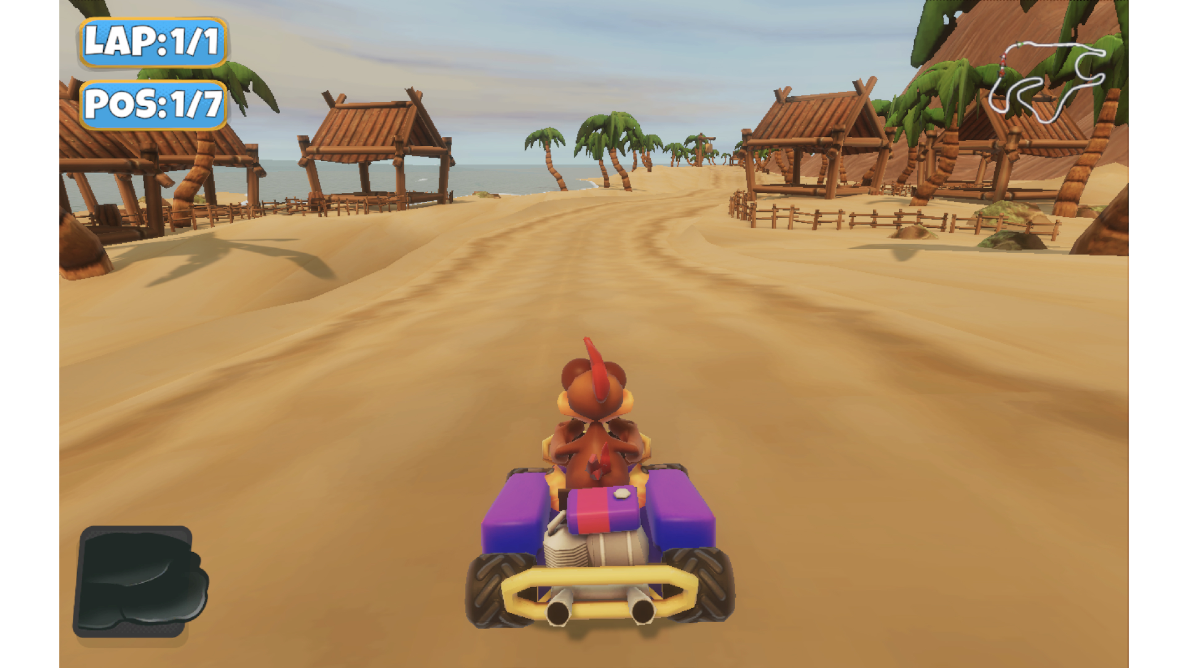 Скриншот №8 к Crazy Chicken Kart 2
