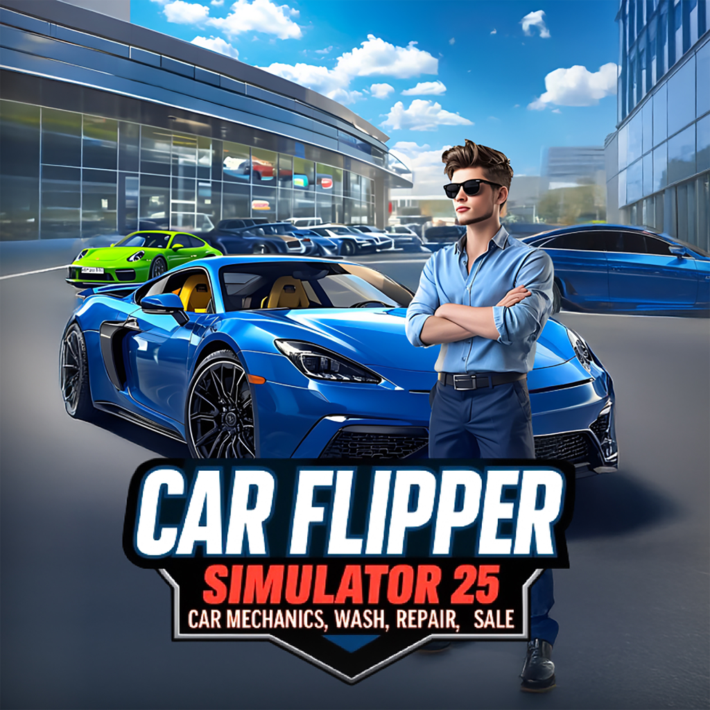 Car Flipper Simulator 25 - Car Mechanic, Wash, Repair, Sale