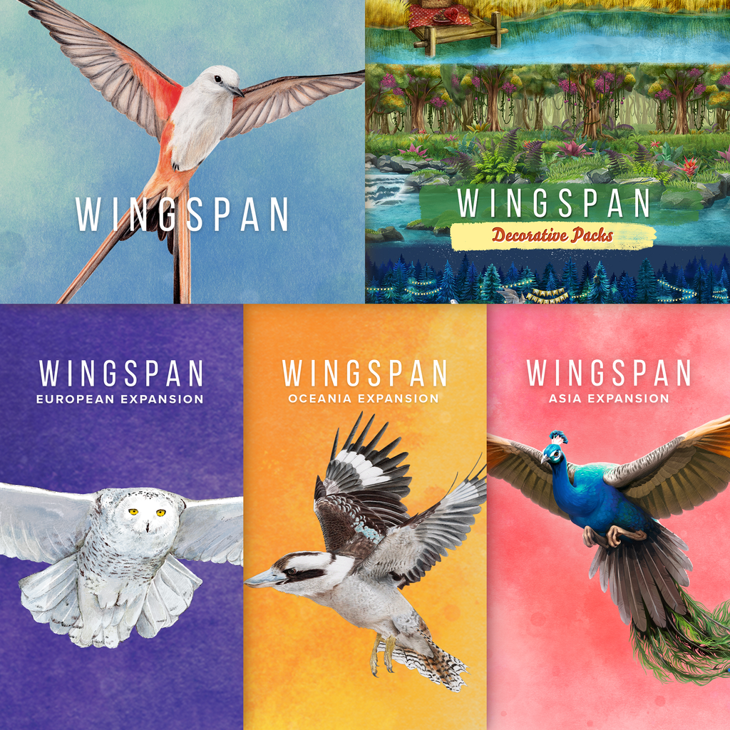 Wingspan + European + Oceania + Asia + Decorative Packs PS4 & PS5
