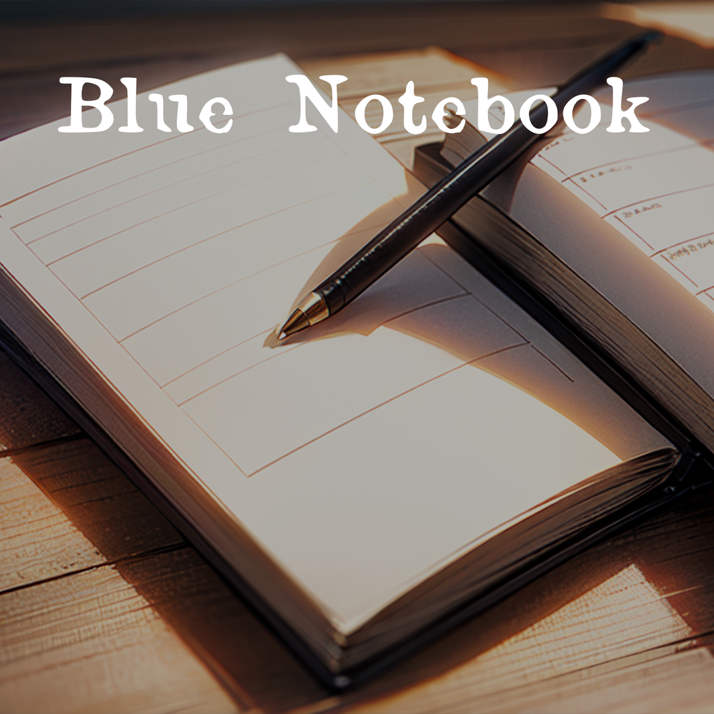 Blue notebook