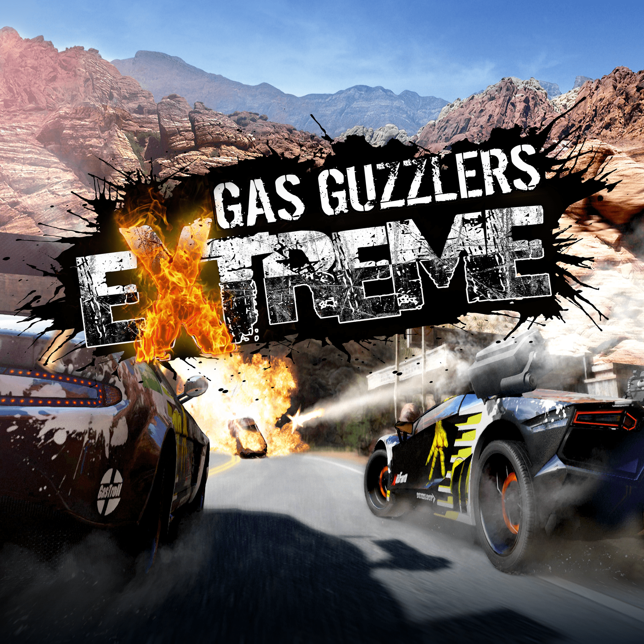 gas guzzlers extreme split screen